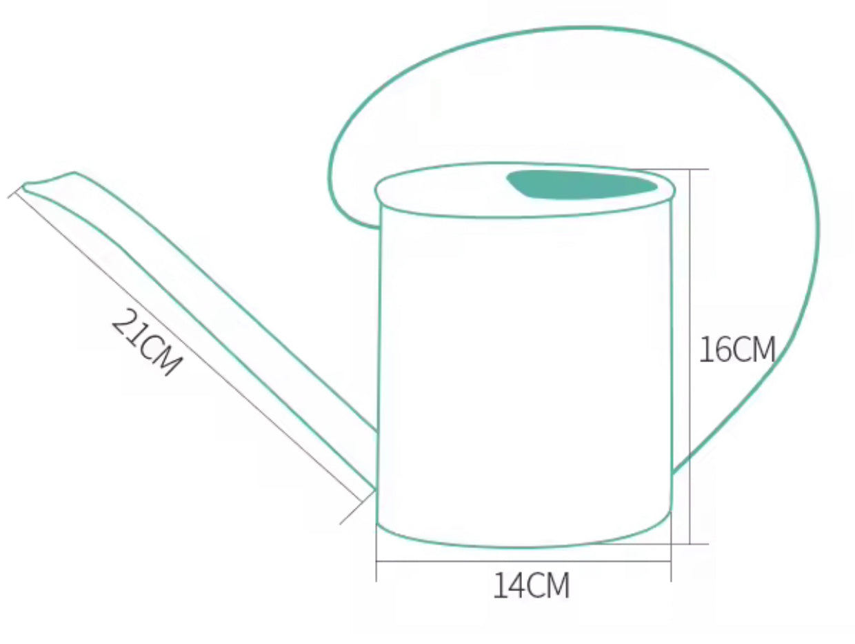 Regadera de Plástico Rígido 1200 ml: Precisión y Comodidad para tus Plantas