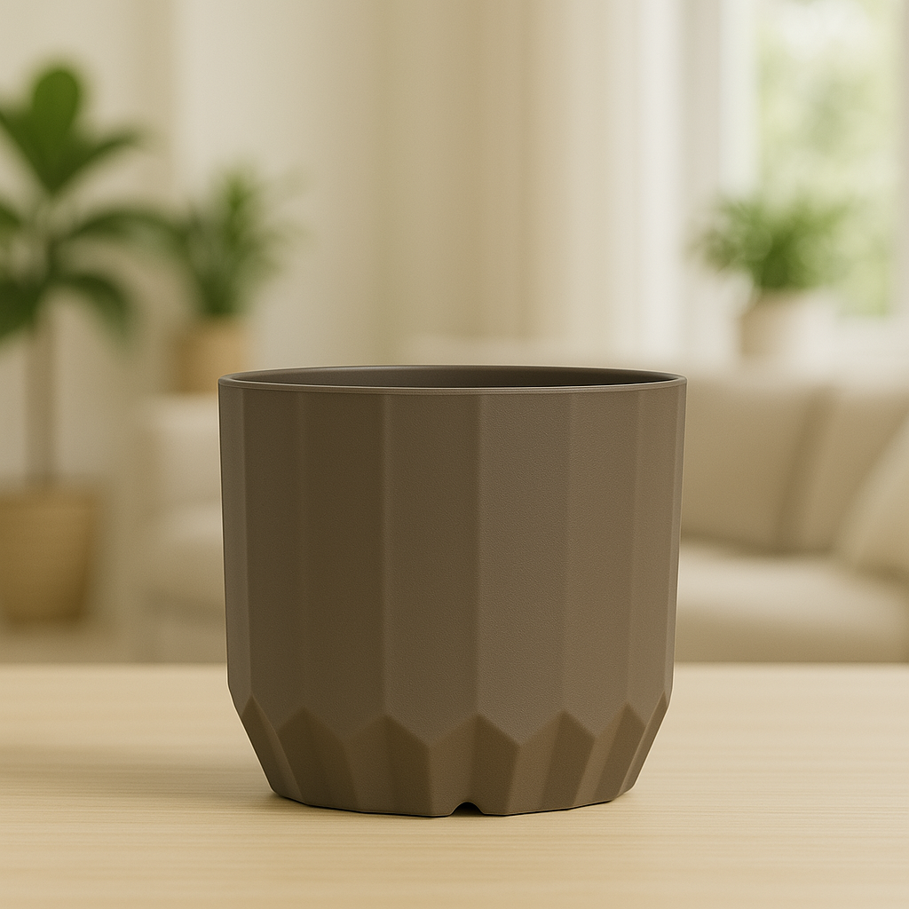 Macetas minimalistas con drenaje – Diseño compacto, ideal para plantas pequeñas