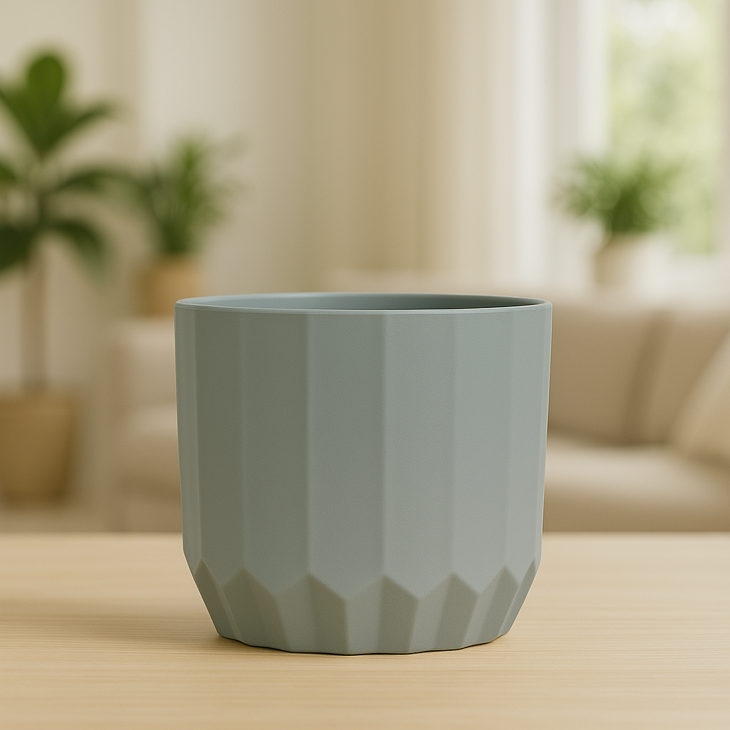 Macetas minimalistas con drenaje – Diseño compacto, ideal para plantas pequeñas