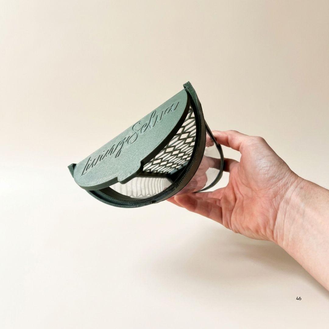 Kit inicial de tutor armable modular, 20cm, impreso en 3D con cobertura de acrílico. Ideal para epífitas y raíces aéreas. Extensible.