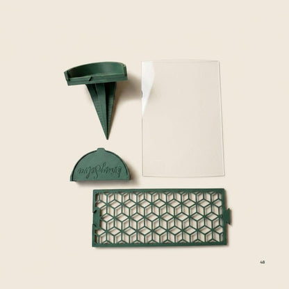 Kit inicial de tutor armable modular, 20cm, impreso en 3D con cobertura de acrílico. Ideal para epífitas y raíces aéreas. Extensible.
