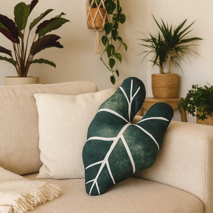 Cojines Hoja LivingSelva – Decoración natural y acogedora para tu hogar