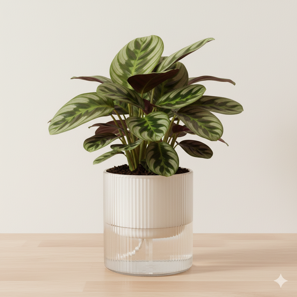 Macetas Cilíndricas Autoregantes Transparentes