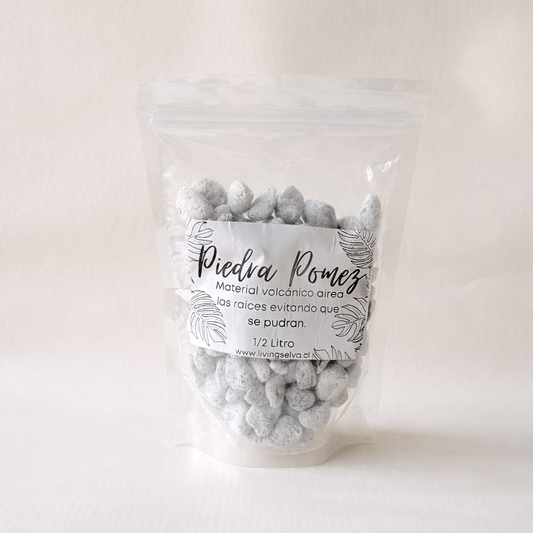 Piedra Pómez para Plantas de Interior | Drenaje y Aireación | 1/2 Litro