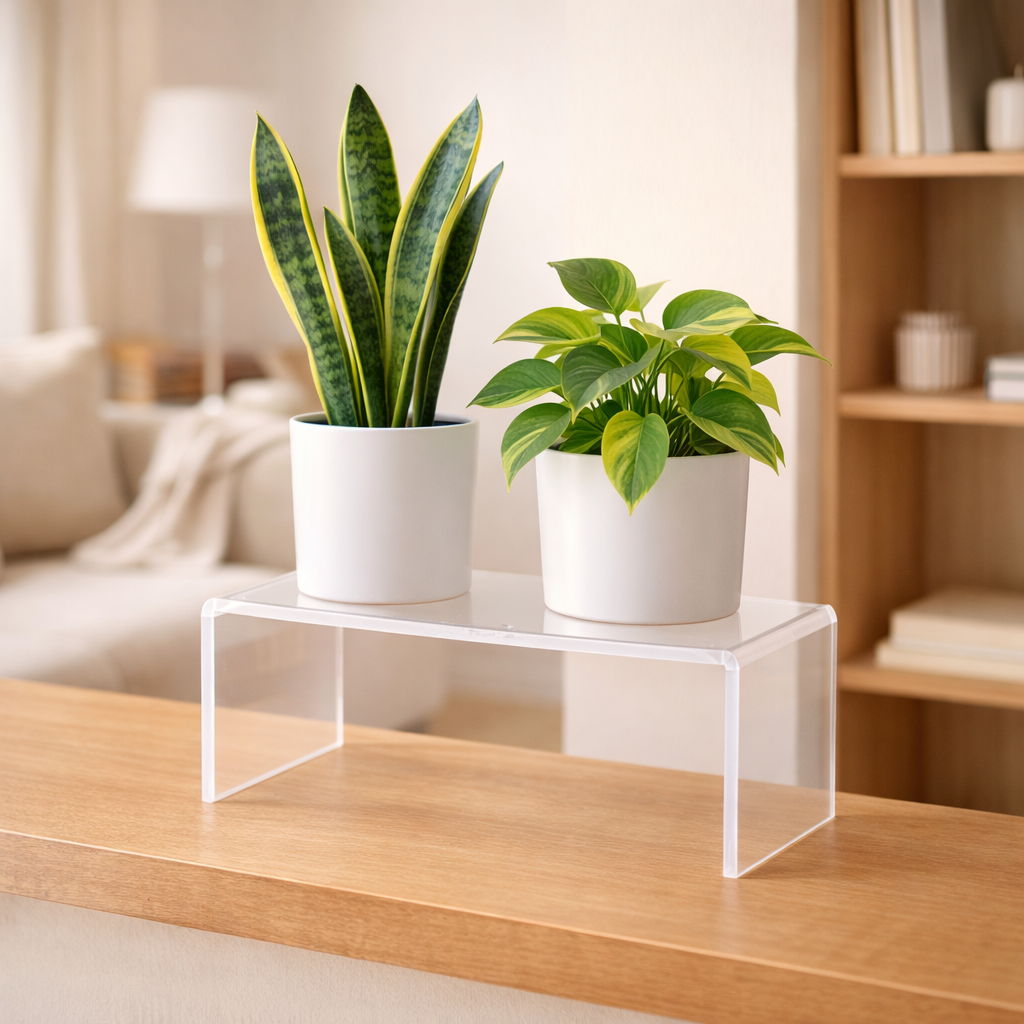 Repisas Acrílicas Transparentes para Plantas
