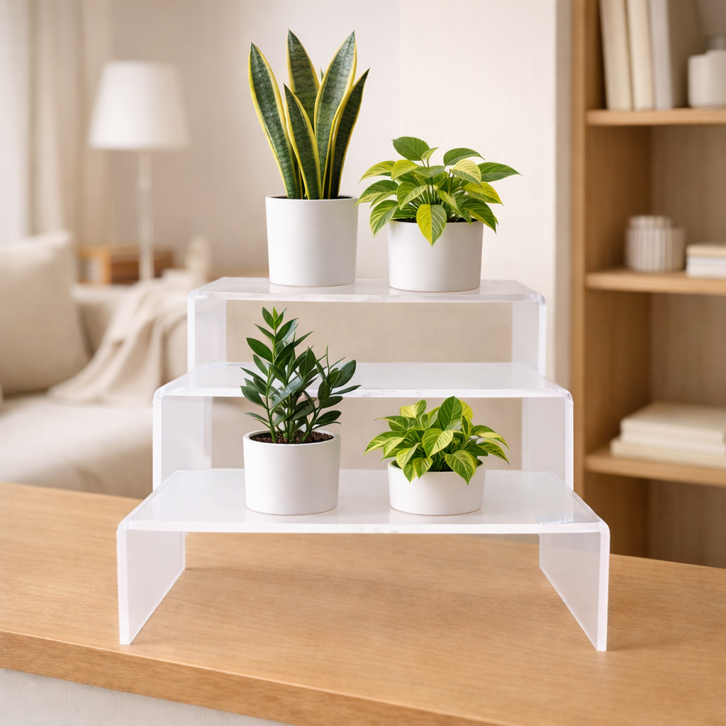 Repisas Acrílicas Transparentes para Plantas