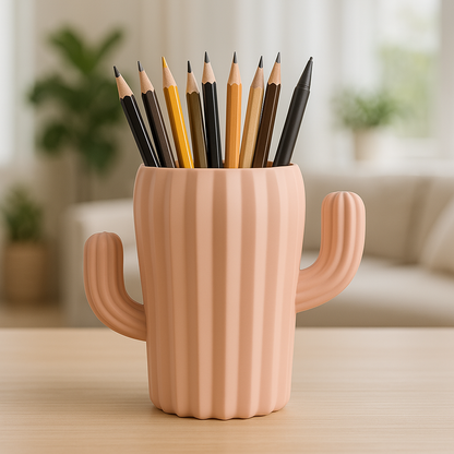 Portalápiz cactus – El toque divertido y minimalista que tu escritorio necesita