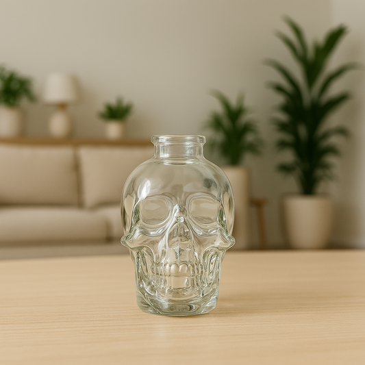 Calavera Para Propagar - Recipiente de Vidrio para Esquejes de Plantas