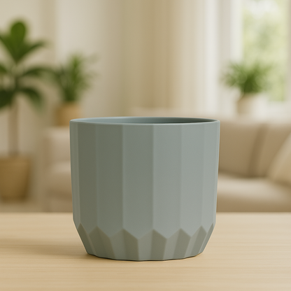 Macetas minimalistas con drenaje – Diseño compacto, ideal para plantas pequeñas